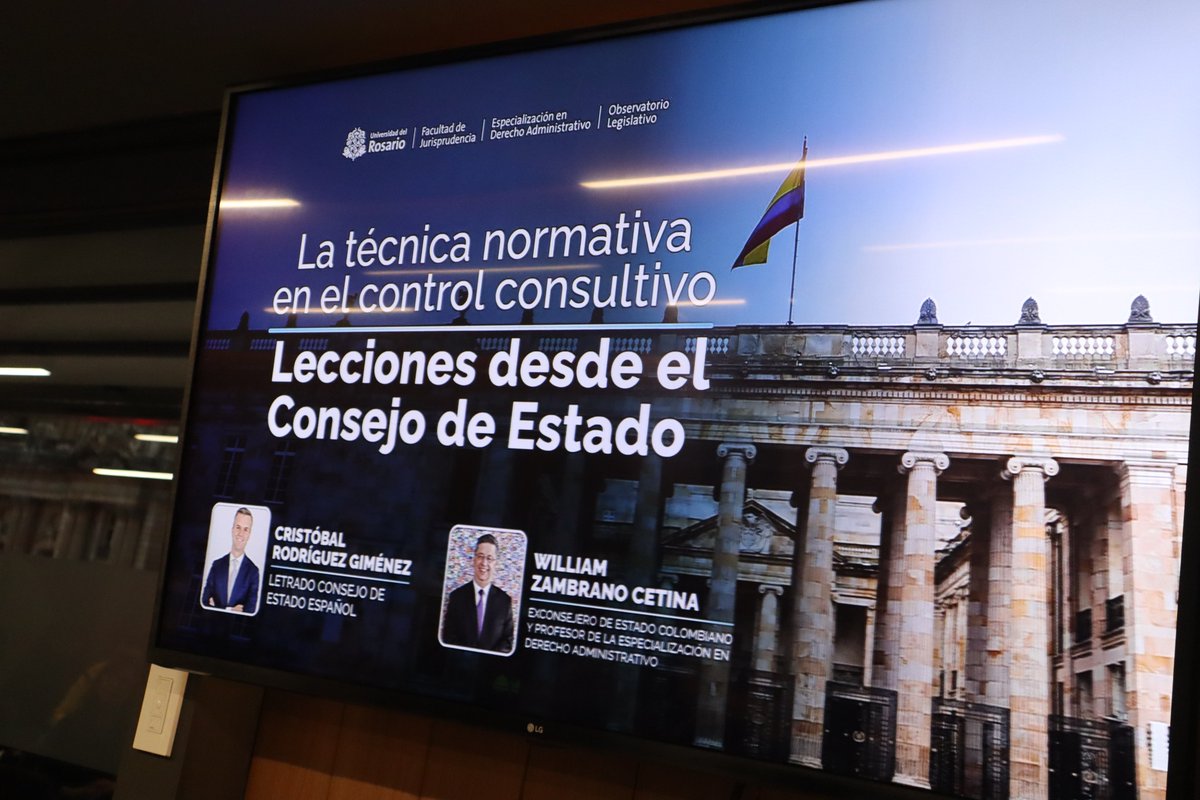 Juris_urosario's tweet photo. El pasado 17/oct, la Especialización en Derecho Administrativo y el Observatorio Legislativo de nuestra Facultad realizaron el conversatorio “La técnica normativa en el control consultivo: lecciones desde el Consejo de Estado”. https://t.co/gyJj4SoJmo