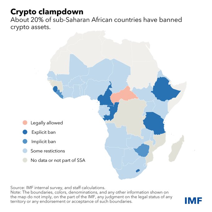 TheStartupMento's tweet image. RT @IMFNews
The collapse of crypto exchange FTX is prompting calls for greater regulation of the crypto industry. Here’s what countries in sub-Saharan Africa are doing. bit.ly/3UZPQQ6 #IMFBlog