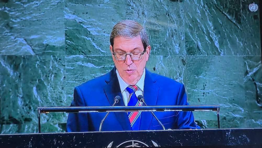 Nuestro canciller se alzó como un gigante en la ONU en defensa de la dignidad del pueblo cubano. #TumbaBloqueo