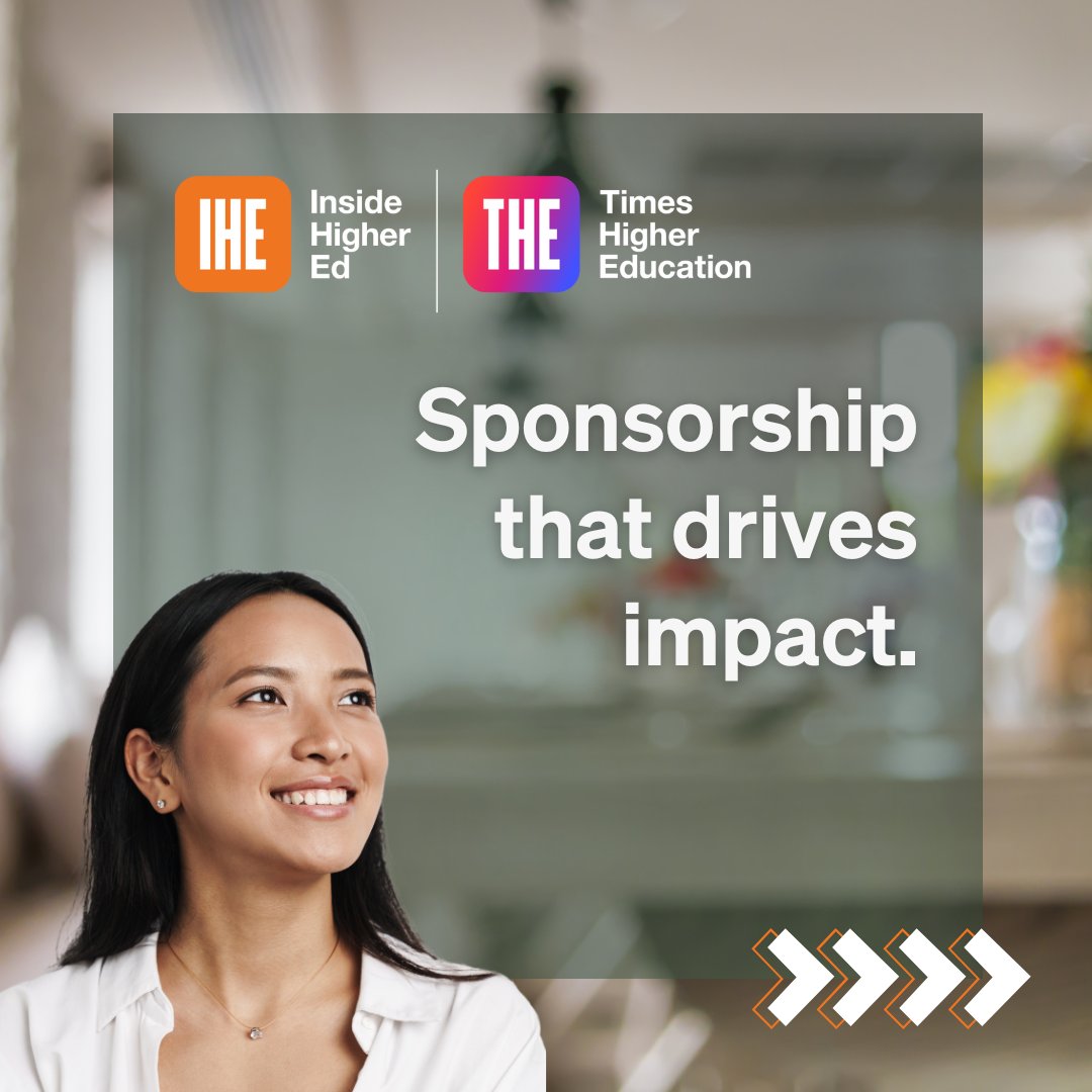 insidehighered's tweet image. From hosting single panel discussions to hosting a global series, events with Inside Higher Ed and @THEeventsglobal are where higher ed leaders come to solve challenges.

Put your voice in front of decision-makers by exploring sponsorship opportunities: bit.ly/3X1UnUT