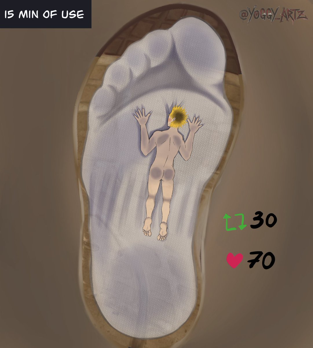 15 min as insole

sock is new and clean so only that typical smell of new stuff, yet u can feel the sweat subtle building up with each step, as the pressure on u

For each goal of repost and like completed the time advances and the sock/environment gets worse >:)

#sizetwitter