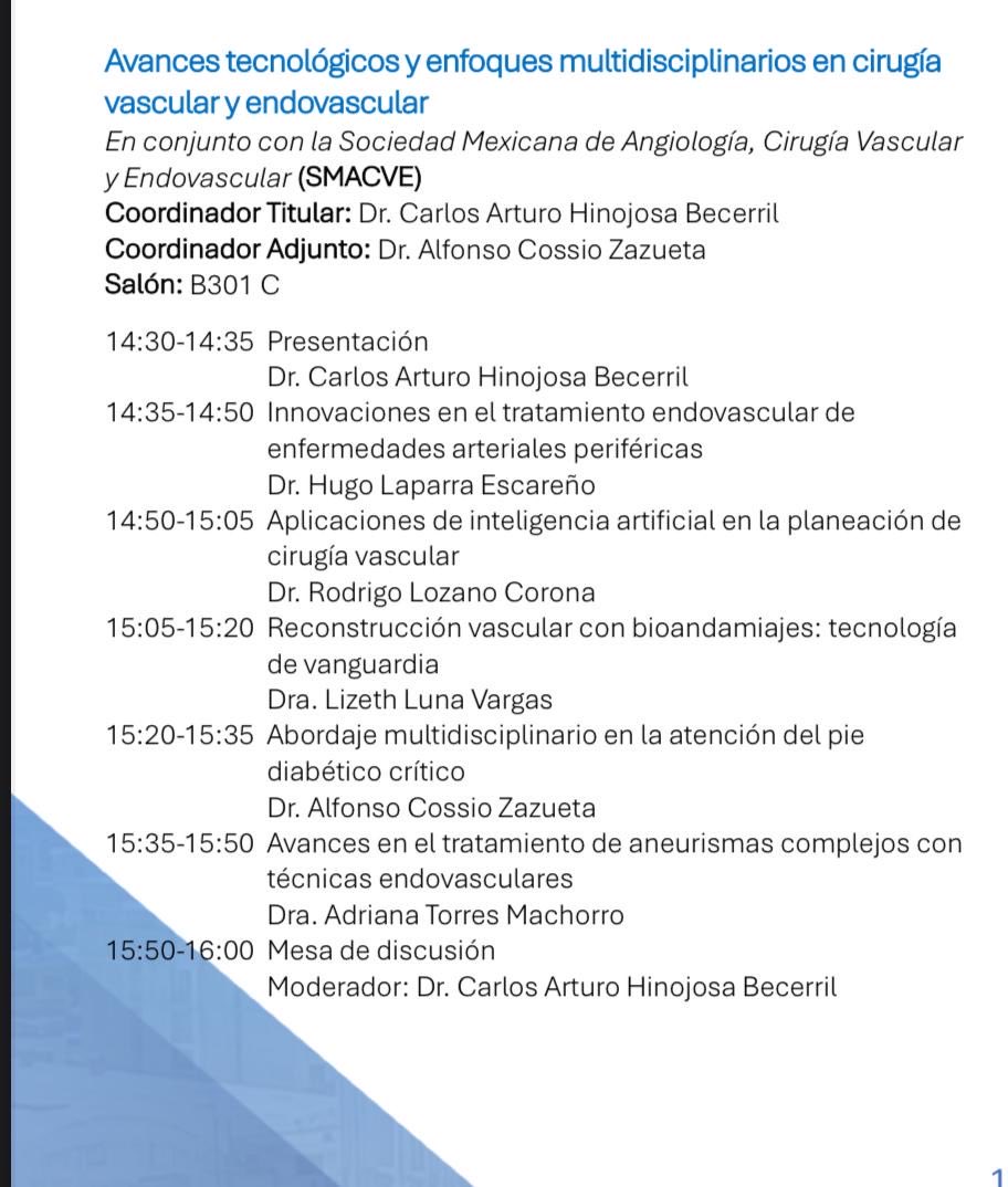 CarlosAHinojosa's tweet photo. La Dra. Adriana Torres Machorro compartió avances en técnicas endovasculares para aneurismas complejos.

Una ponencia de alto contenido técnico, con visión formativa y claridad clínica.
#CirugíaVascular #Aneurismas #AMCG #SMACVE #León2025 https://t.co/ARUbmPpn9B