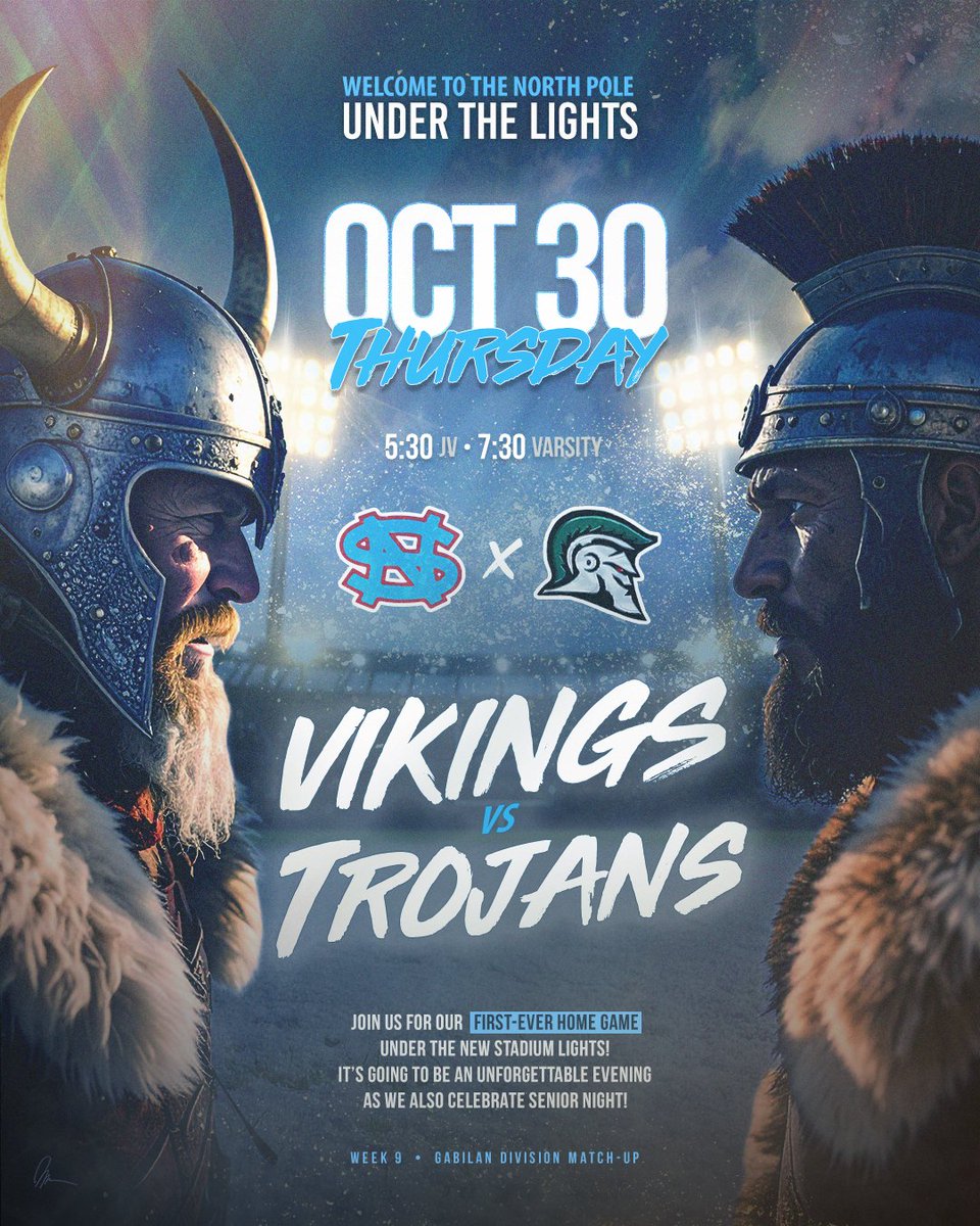 nshssports's tweet image. Lights should come on around 5:30pm. Be here to witness an historical moment. 1st game under the lights on the North Salinas campus!