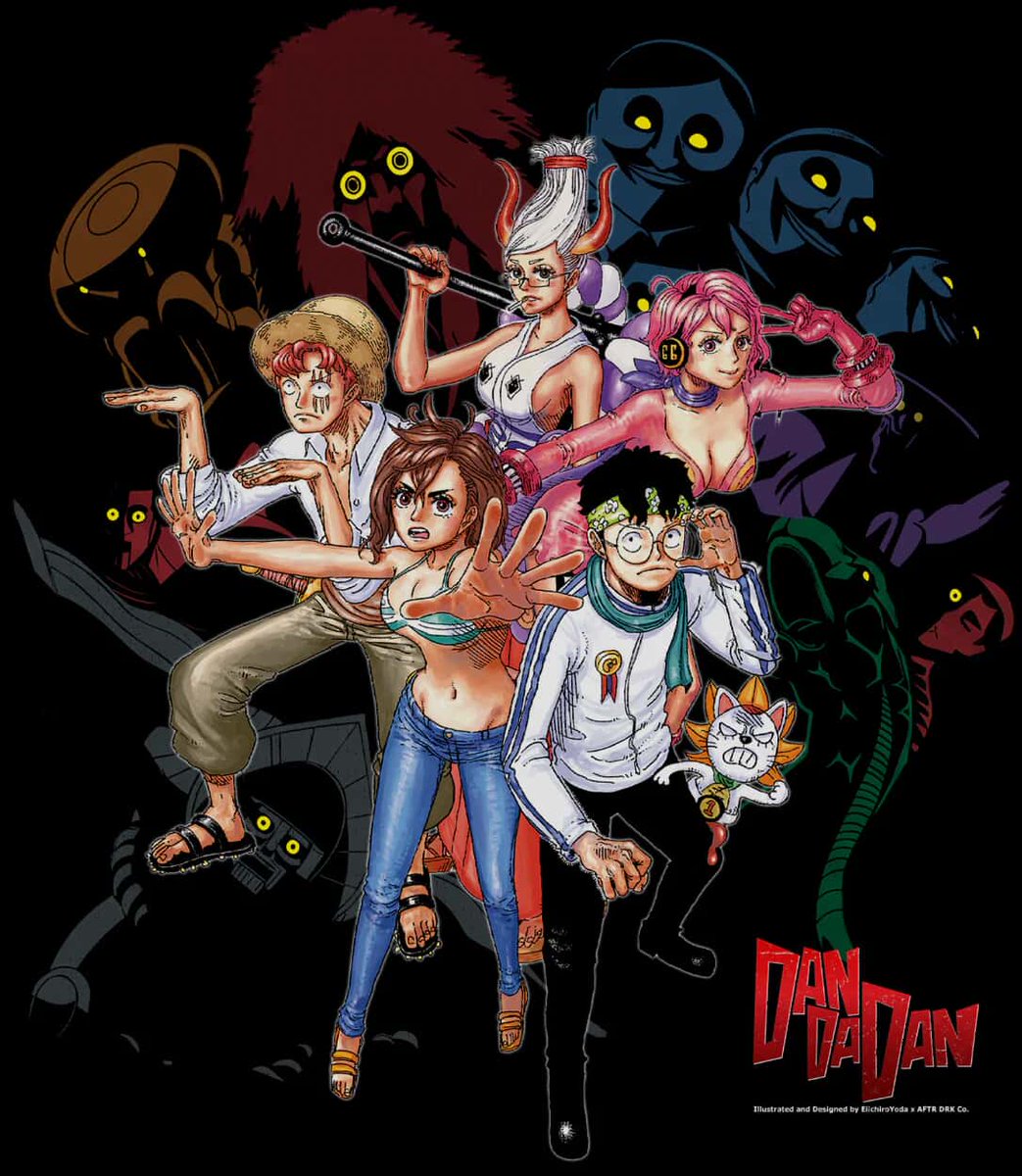 EiichiroYoda's tweet image. Happy halloween 🧛 (new s h i r t available⬇️)
#onepiece #dandadan
