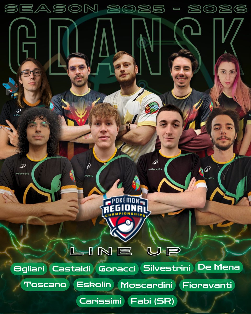 All set for the next regional — Gdańsk, here we come! 🇵🇱

Good luck guys! 🦜💚

#eparrots #Poland #vgcpokemon