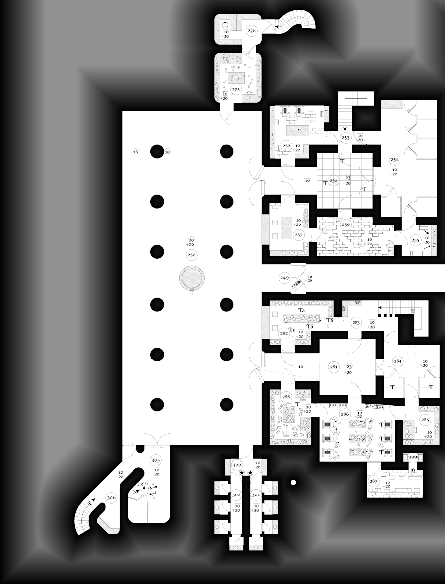 ZathrasAdventur's tweet photo. #dungeon25 #Day306 Black splotches make a pattern of sharp lines and circles staining the limestone floor of the alcove flowing under the curving stairs. A stone desk curves around the alcove covered in dust, broken stones and an old torn leather satchel. https://t.co/LpstLXWwzT https://t.co/1vOgI2kgLQ