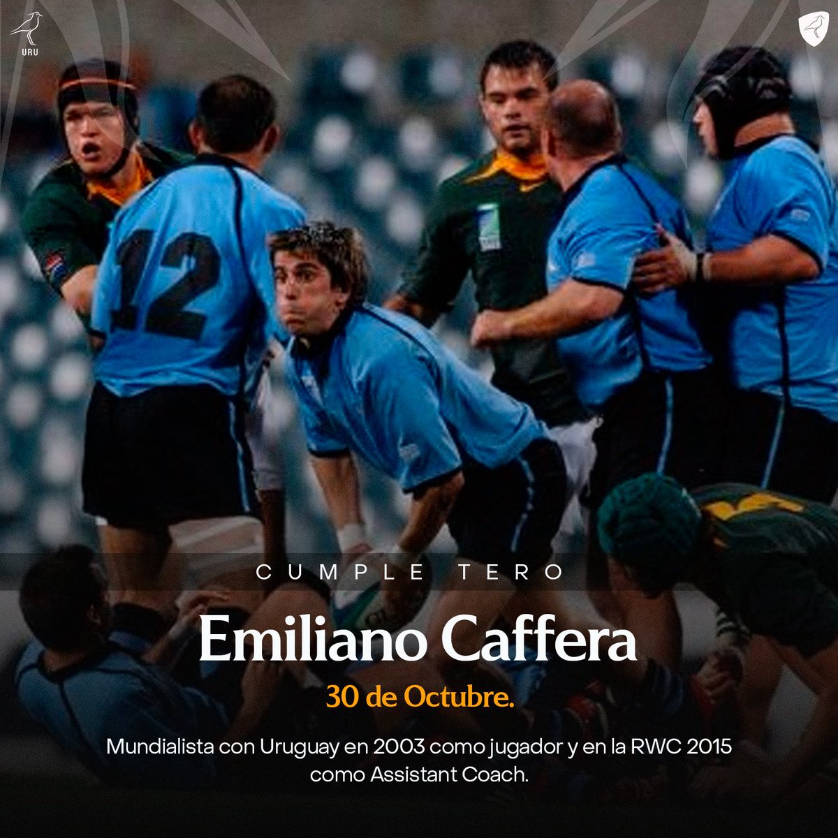 En el día de su #CumpleTero saludamos a <a href="/EmilianoCaffera/">E.Caffera # 34.293</a>, Mundialista con Uruguay como jugador y como entrenador.