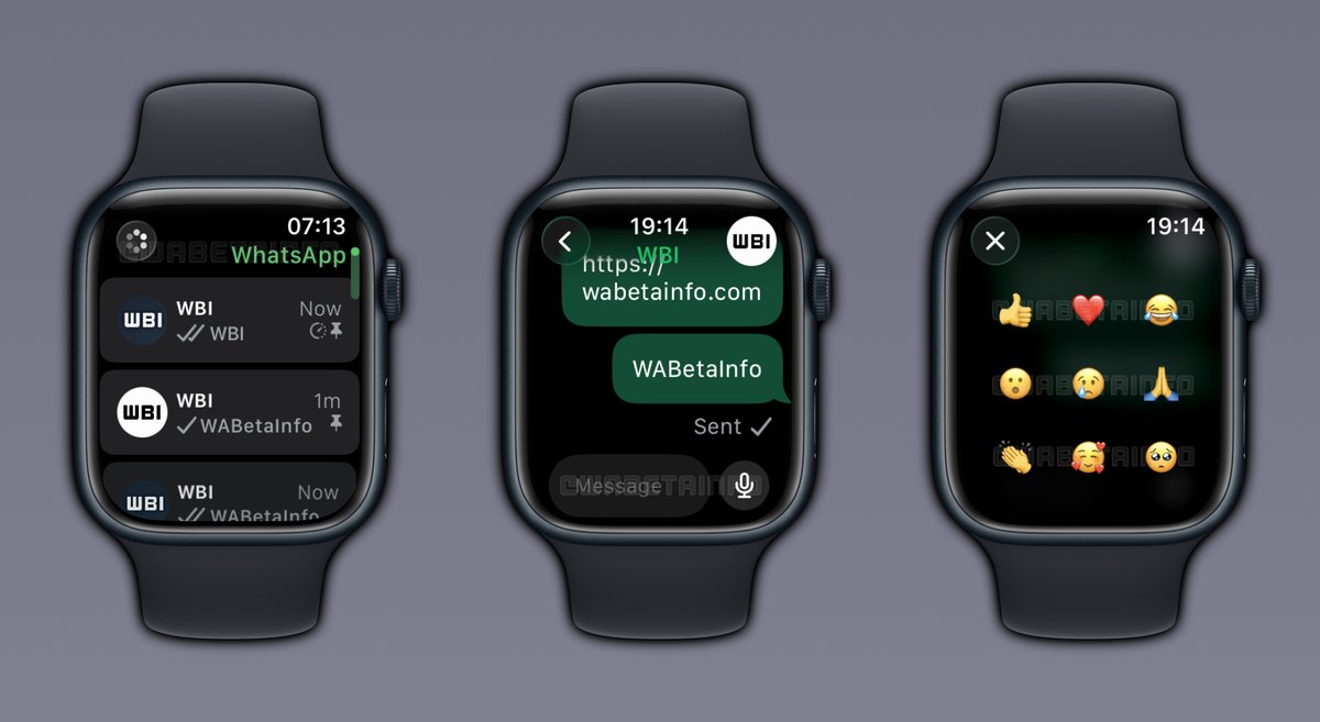 WABetaInfo's tweet image. WhatsApp Releases a Compatible Apple Watch Beta App for Easier Messaging on Your Wrist!

WhatsApp has launched a dedicated app for Apple Watch, allowing users to read messages, reply, and send reactions directly from their wrist.

wabetainfo.com/whatsapp-relea…