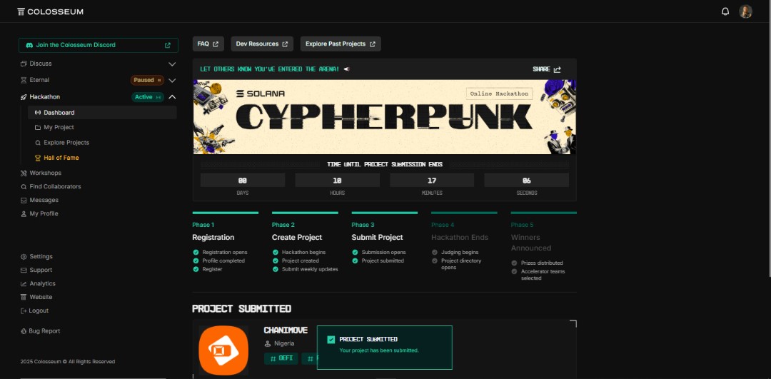 ChainMove (@chainmove1) on Twitter photo We’ve officially made our submission for the Solana Cypherpunk Hackathon!
On a mission to shift the paradigm of vehicle ownership in Africa through tokenized, vehicles assets.
Thank you <a href="/SuperteamNG/">Superteam Nigeria</a> for the support!
The motion doesn’t stop here, we keep flying.
<a href="/Harri_obi/">Harri | Solana Summit Africa</a> We’ve officially made our submission for the Solana Cypherpunk Hackathon!
On a mission to shift the paradigm of vehicle ownership in Africa through tokenized, vehicles assets.
Thank you <a href="/SuperteamNG/">Superteam Nigeria</a> for the support!
The motion doesn’t stop here, we keep flying.
<a href="/Harri_obi/">Harri | Solana Summit Africa</a>