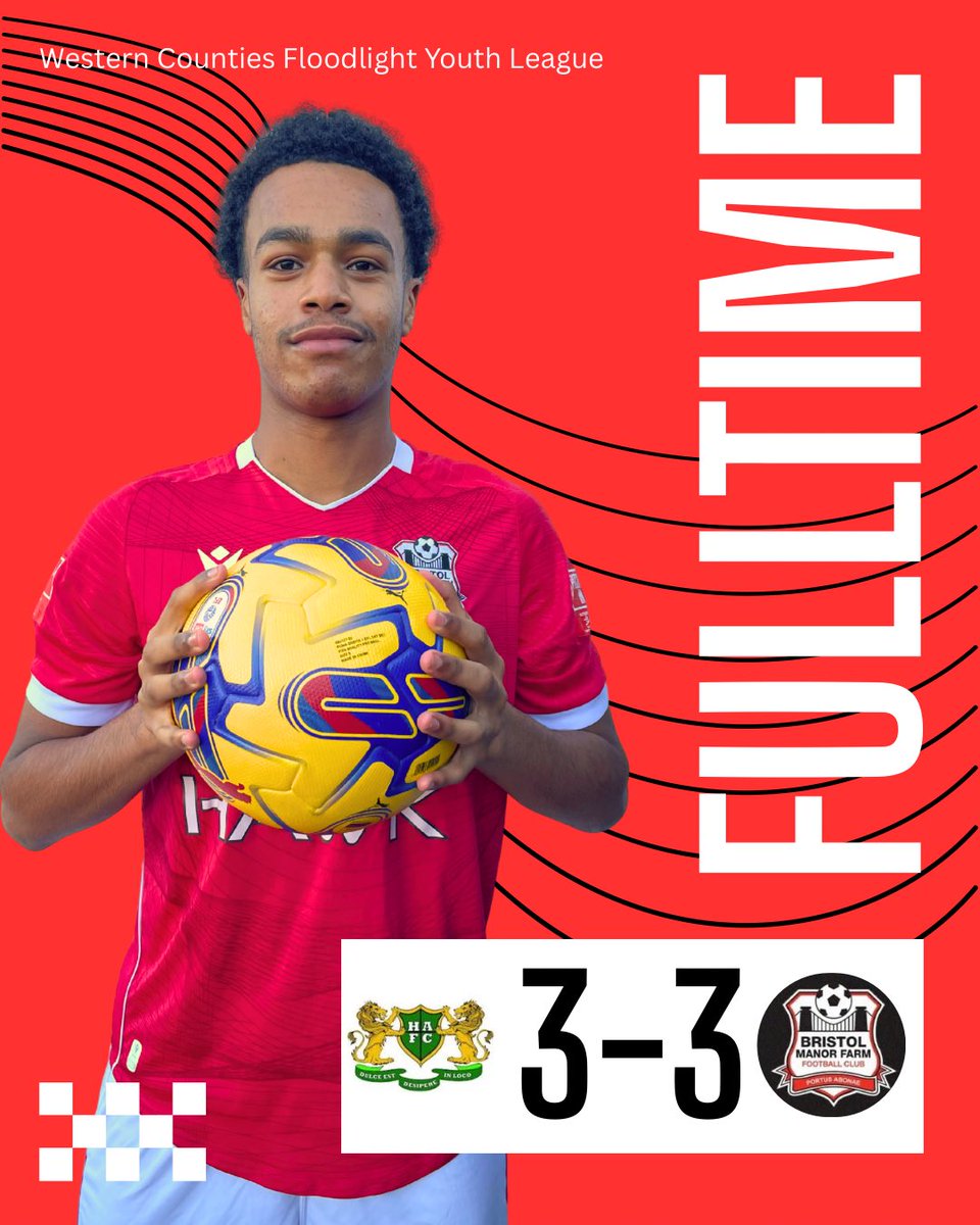 FT - Hengrove Athletic 3 - 3 Bristol Manor Farm 

Goals ⚽️

Aviya
Jay
Riley

#upthefarmu18s⚽️ <a href="/swsportsnews/">South West Sports News</a> <a href="/wcfyl/">Western Counties Floodlight Youth League</a>