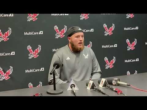 Off his second Big Sky Player of the Week award, <a href="/landon_ogles/">Landon_ogles</a> talks about the special teams success this season.

📹-&gt; bit.ly/3Le1irC

#GoEags #EKG