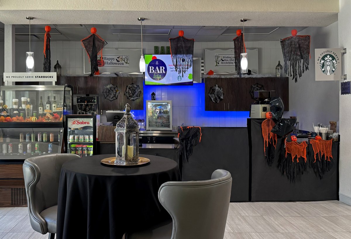 🎃☕ Spooky season fun is in full swing at The BARista!

From eerie-licious cocktails to wickedly good bites, it’s all ready for you… if you dare! 🕸️🍸