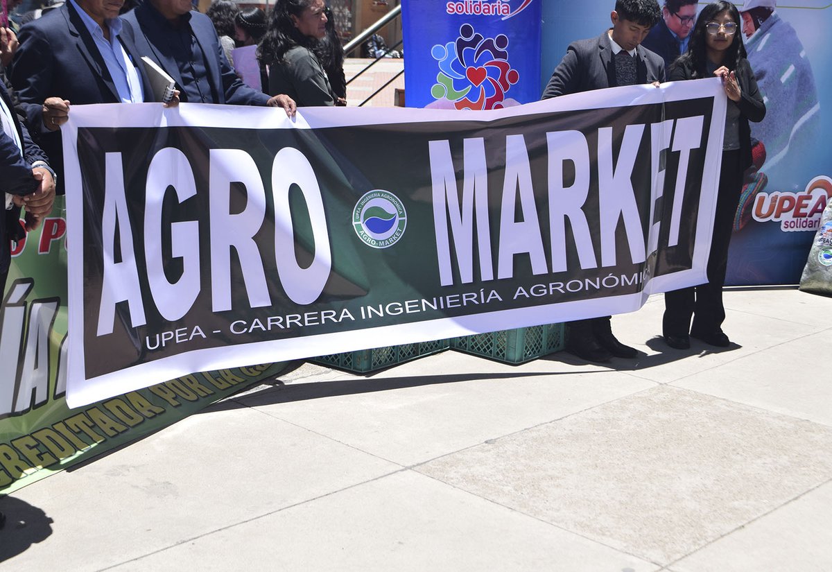 rectorcondori's tweet photo. #UPEA lanza su Agromarket y extiende una mano solidaria a familias humildes cc #ElAlto #CarlosCondori https://t.co/PdftjZiuOB https://t.co/BXwGtRrdWI