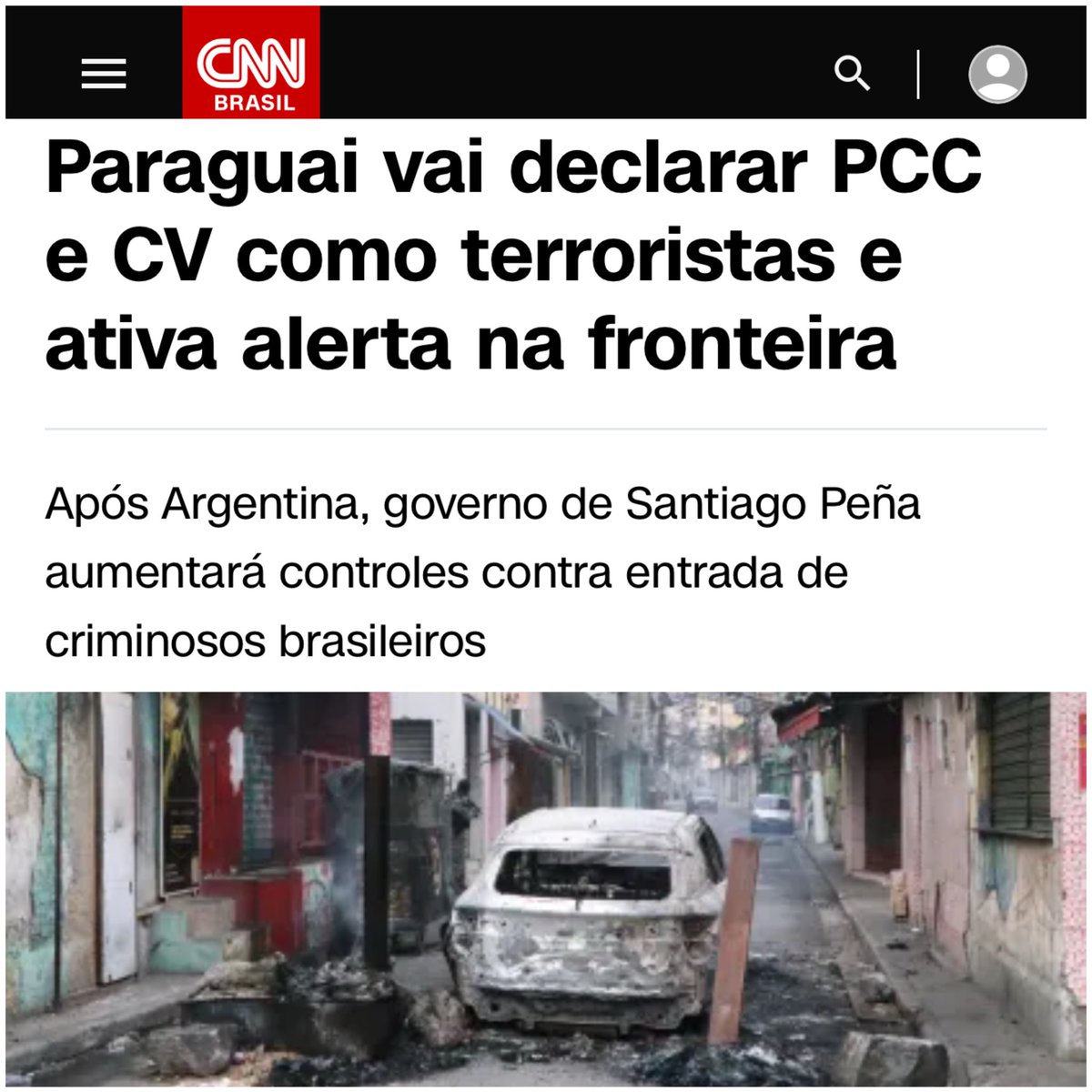 Vamos ficar pra trás do Paraguai…
Qual a razão para Lula não querer declarar CV e PCC como grupos terroristas?
Deixe sua opinião aqui nos comentários: