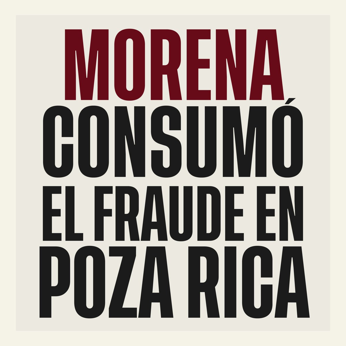 Morena roba. Morena miente. Y Morena traiciona al pueblo de México 🇲🇽.

Después de lo que han hecho en Poza Rica, no existe ninguna razón para creerles que son distintos: se robaron la voluntad de la gente para seguirle robando a Veracruz.