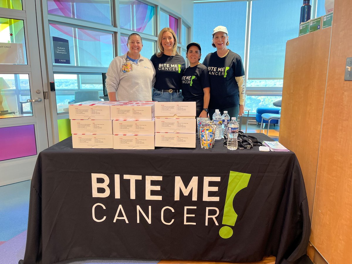 bitemecancerorg's tweet image. Earlier this week, our volunteers delivered delicious breakfast meals to the Inova Childrens pediatric oncology unit. Superstar Child Life Specialist, Holly, is on the left. She coordinate our monthly meal delivery program and sits on our Teen Support Committee.