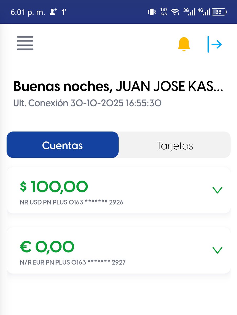 JuanKassabjiT's tweet photo. Tengo 24 horas sin cuenta en bolívares y con el dinero bloqueado. Al parecer, ¿qué delito cometí para semejante abuso o qué papeles tengo que llevarles? O tengo que cerrar la cuenta si eso quieren  @bancodeltesoro ya me tienen cansado con la falta de información o quieren que vaya con mis abogados a la Sudeban por abusadores .
