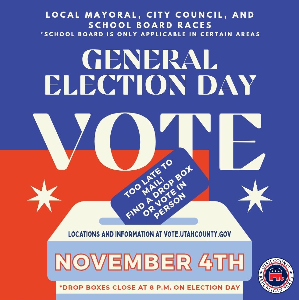 Utah County GOP tweet media