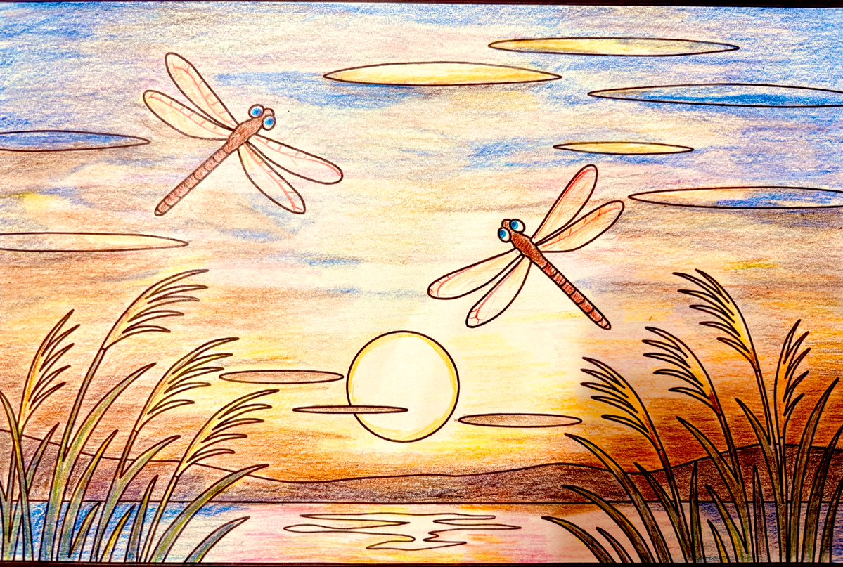 desert_pythom's tweet image. おはよ
ここ最近は、ずっと塗り絵道! 
#塗り絵 #色鉛筆 #秋 #夕日 
#介護 #colorpencil #coloringbook