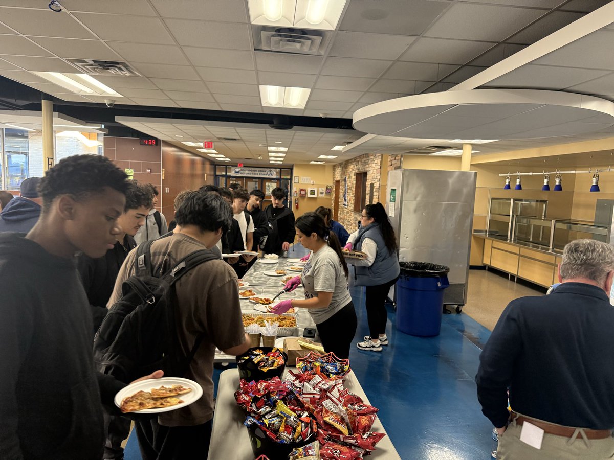 Thursday practice is over! What a great Team dinner! We also welcomed our great Cheerleaders tonight! Thanks to Mrs.Gustafson, Dr.Riordan, as well and mrs Hurtardo and coach Sam for  helping today! Headed to New Lennox tomorrow! Go Rams!