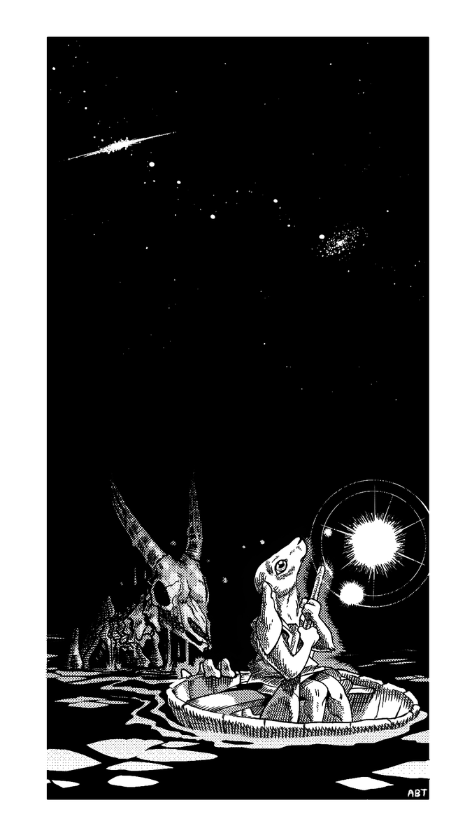 Sniffy066's tweet photo. Tarn meets what goes bump in the night.

A very spooky commission drawn by @AdamBryceThomas https://t.co/63Gt452fxF