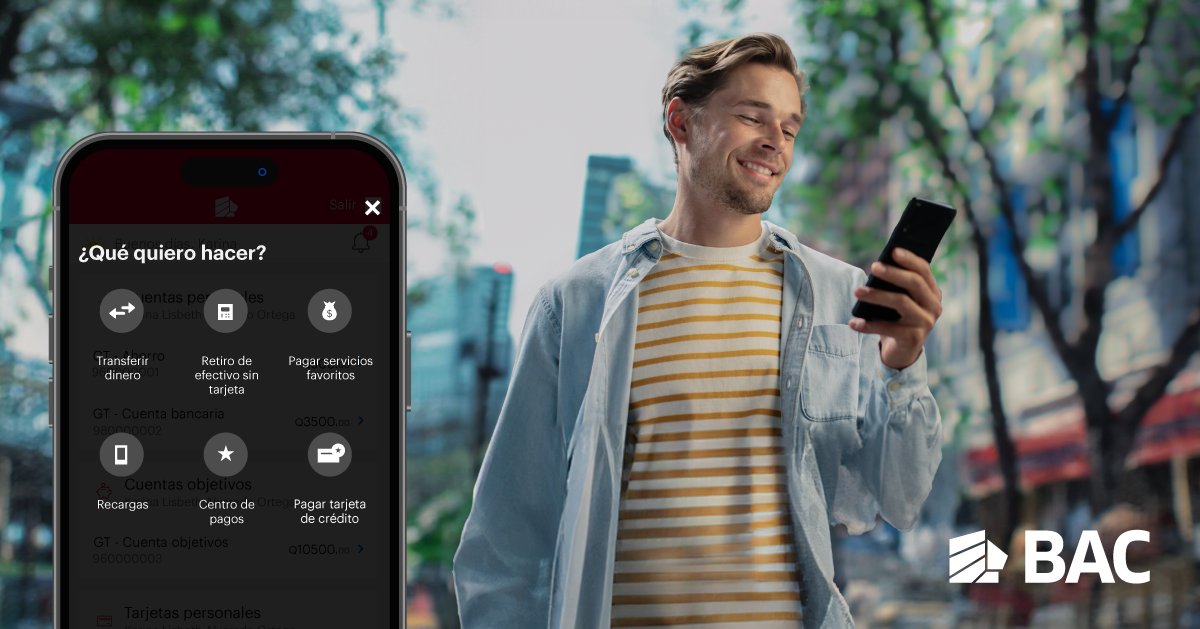 📲 ¡Tu Banca Móvil está disponible 24/7, incluso en días festivos!

Continúa haciendo tus transacciones desde tu celular y accede a tus cuentas para revisar fácilmente tus movimientos: g.bac.gt/DescubreBancaM…

#BACTeEscucha