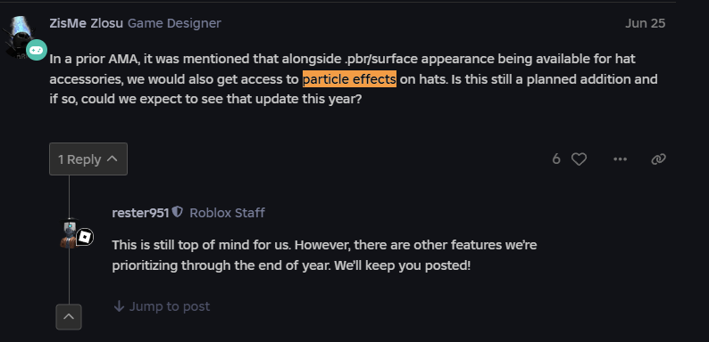 divstudio_'s tweet image. If UGC particle effects ever become a thing, it’s game over for traders — I’ll be selling every limited I have..
#Roblox #RobloxUGC #RobloxNews