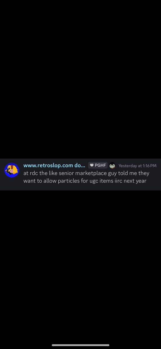 divstudio_'s tweet image. If UGC particle effects ever become a thing, it’s game over for traders — I’ll be selling every limited I have..
#Roblox #RobloxUGC #RobloxNews