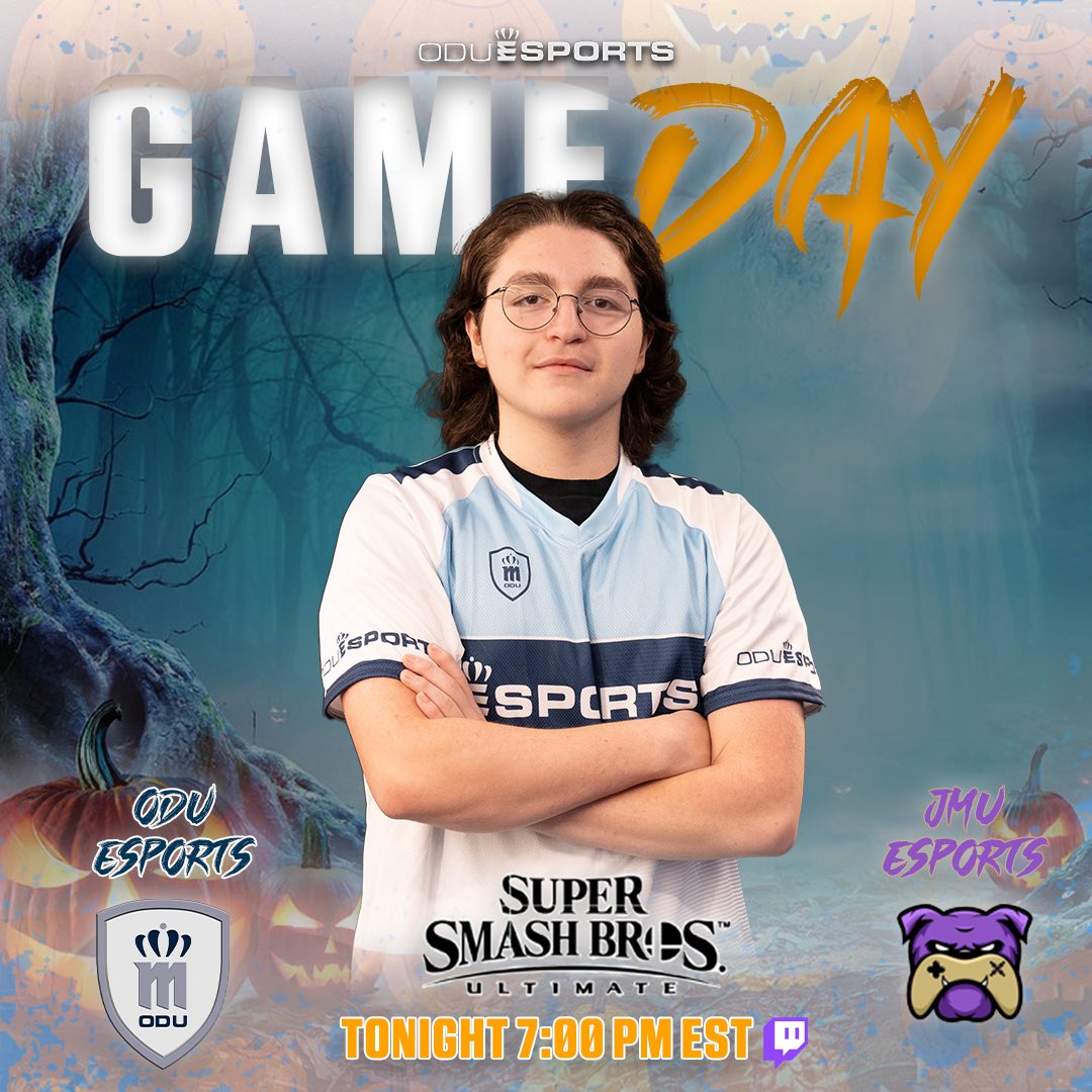 GAME DAY!! 

Watch JV  Super Smash Bros play against James Madison University TONIGHT @ 7:00 PM EST !

👾twitch.tv/oduesports

#esports #ssbu #smashbros #collegiateesports