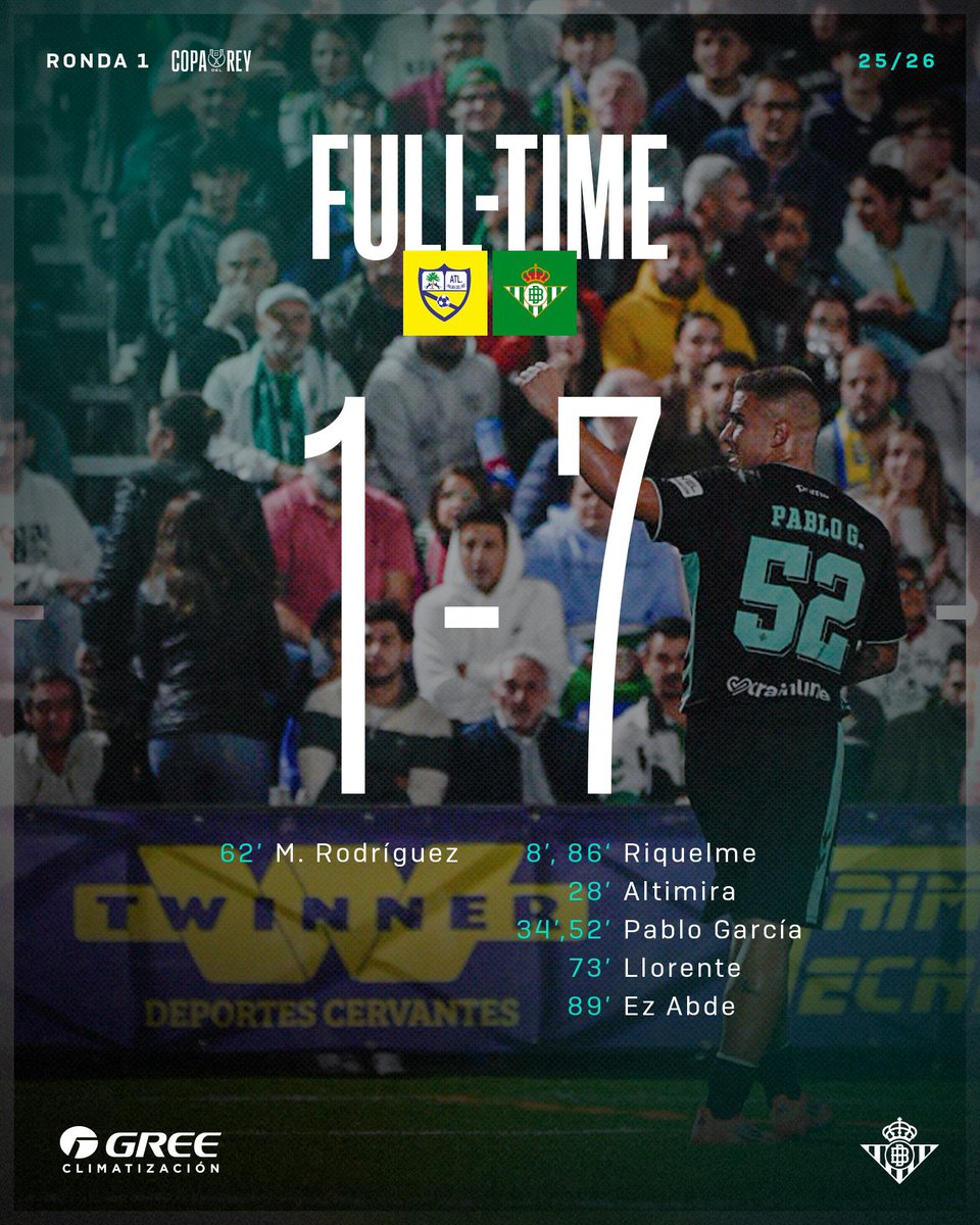 Segunda vez en la historia que el Betis marca exactamente 7 goles en un partido oficial como visitante.

La anterior vez también fue en tierras cordobesas, ante el Racing de Córdoba, en el Campeonato de Andalucía de la temporada 1939/40. En aquella ocasión el resultado fue 3-7