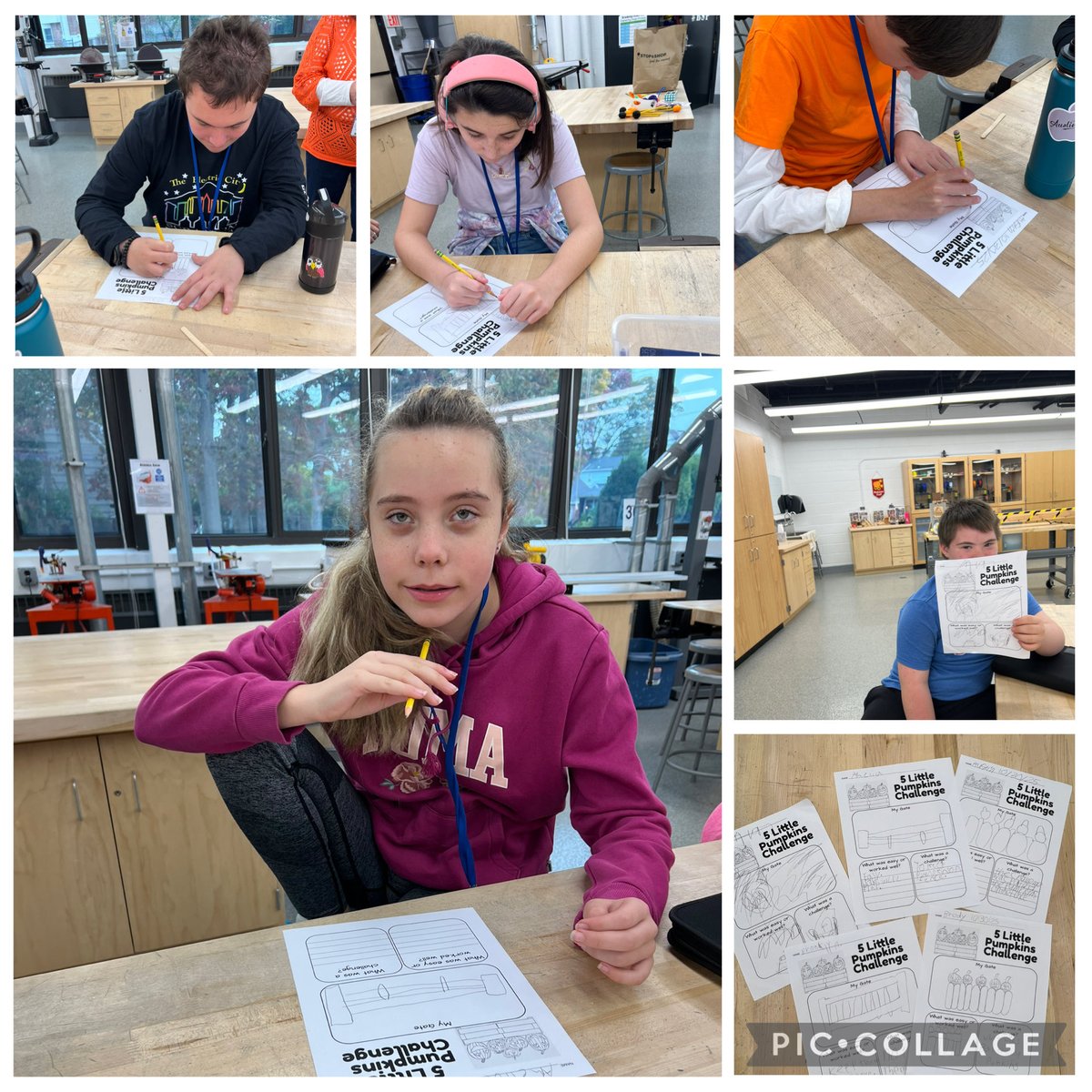 FunTech students <a href="/BeachStreetWI/">Beach Street MS WI</a> had some Halloween STEM fun designing and building a fence for their 5 little pumpkins. #FunTech #WIproud