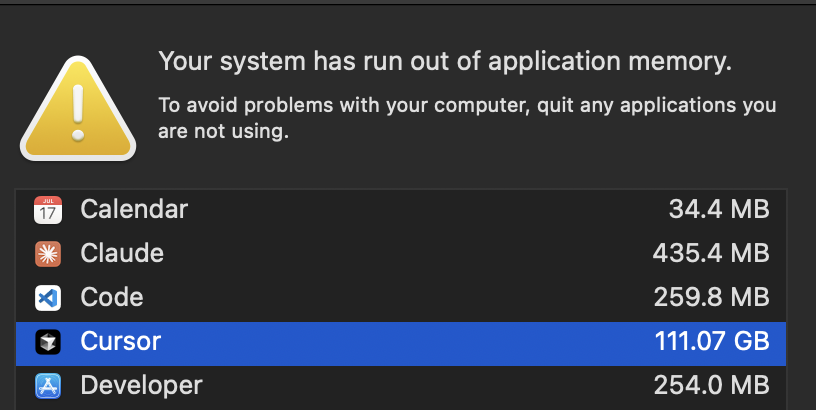 NamanyayG's tweet image. is it just me or there&apos;s memory and accuracy problems with Cursor 2.0?