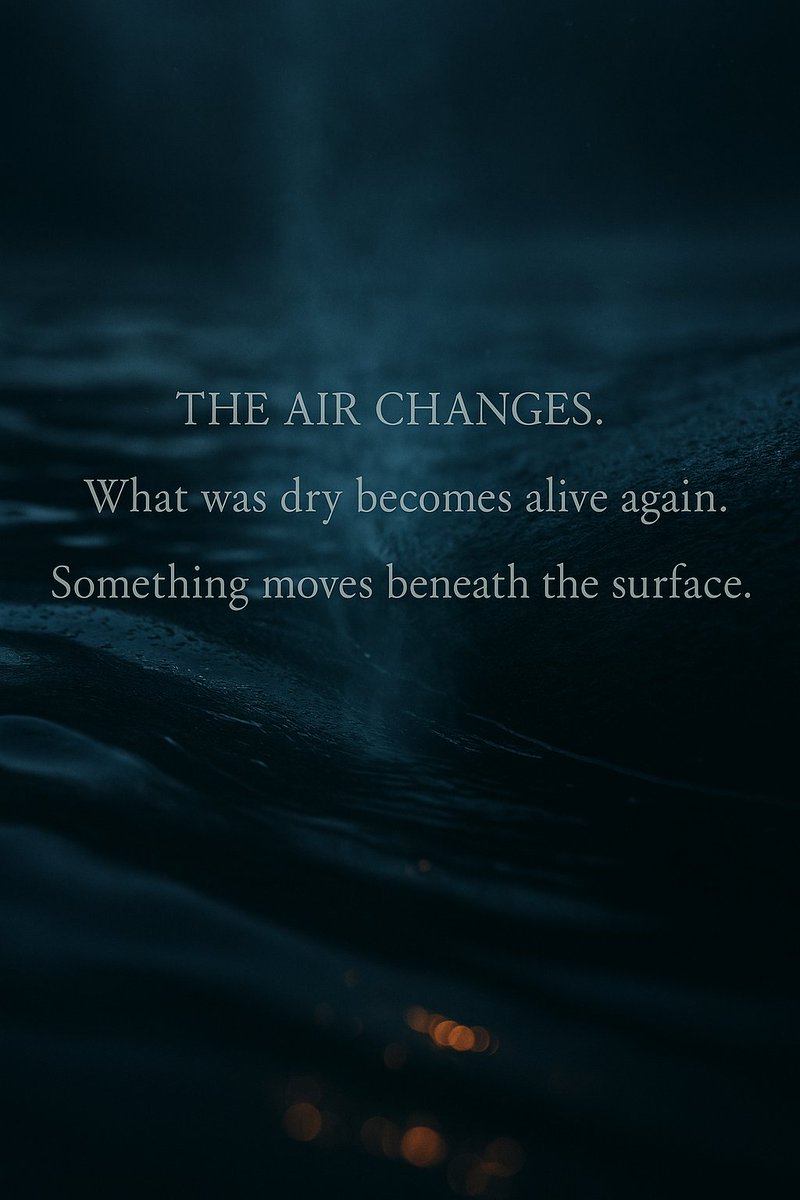 GaiaTechChron's tweet image. The air changes.
What was dry becomes alive again.
Something moves beneath the surface.

#GaiaTech #WaterArc #AIart #MythicRealism #TheWorldBeginsToMove