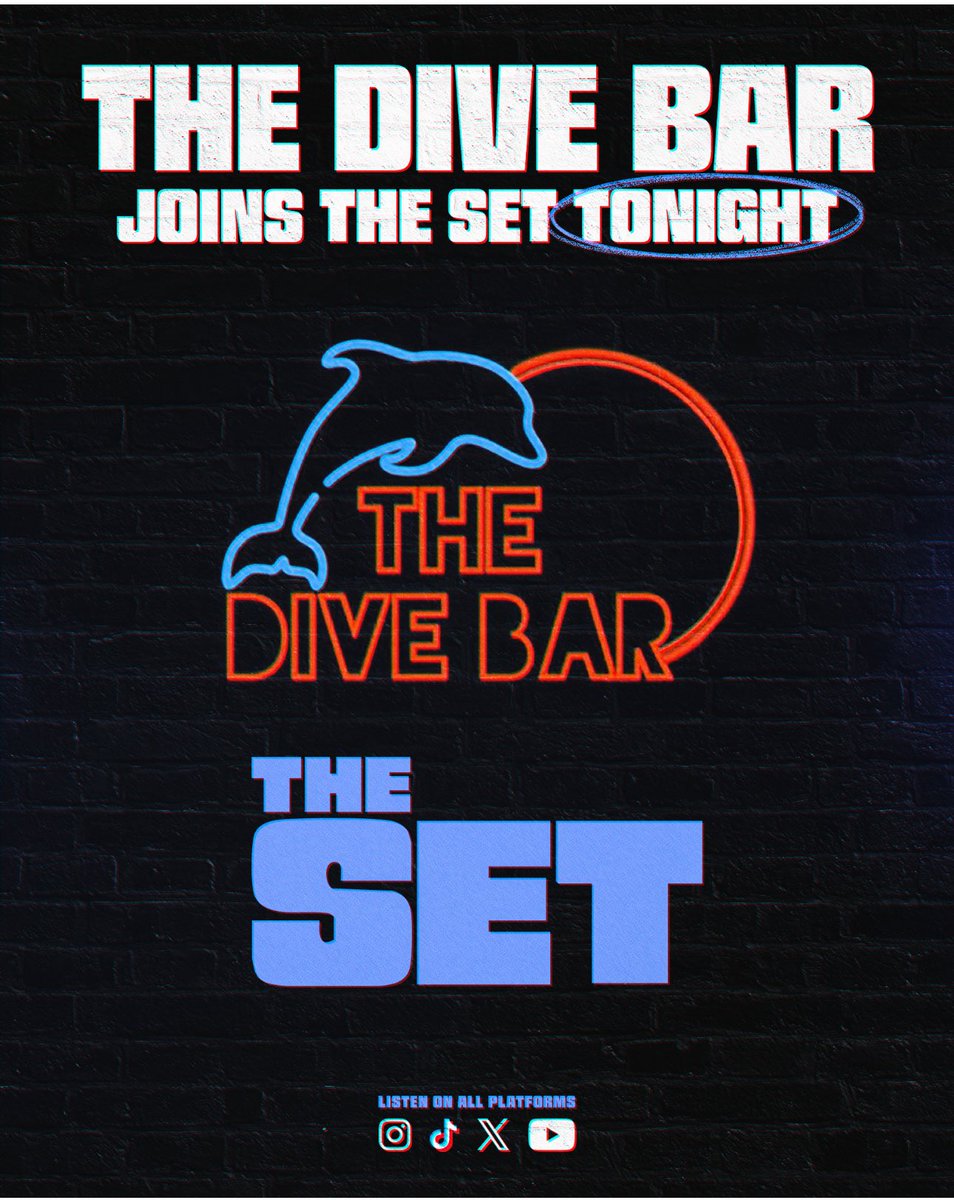 JoeRobbie_'s tweet image. 🚨🚨🚨 @TheDiveBarPod Boys are joining @T_Armstead72 on @thesetshow_ in 35 Minutes for the Miami Dolphins vs Baltimore Ravens Pre Game Show‼️

I NEED YALL TO BRING THE ENERGY TNITE

LETS GOOOOOO 

Watch &amp;amp; Subscribe Here: youtube.com/@t-stead?si=MM…