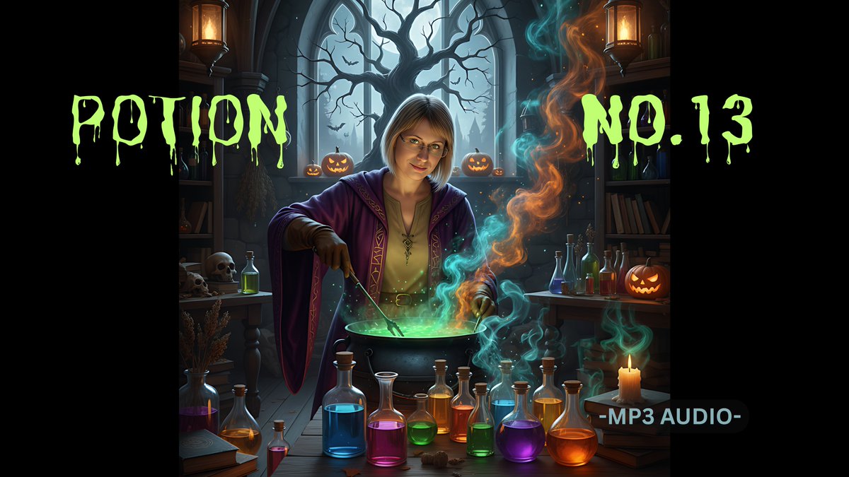 Just upgraded my setup with a new RODE mic, and the sound is chef’s kiss 🎧✨ My first creation recorded with it is “Potion No. 13”, a dark Halloween audio where I play the role of a wicked alchemist. 🔮 Find it in my stores, listen and tell me what you think of the new sound.