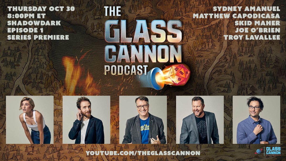 A brand new adventure begins TONIGHT! The Glass Cannon Podcast enters the Shadowdark at 8PM ET on YouTube! hubs.li/Q03R0KCM0