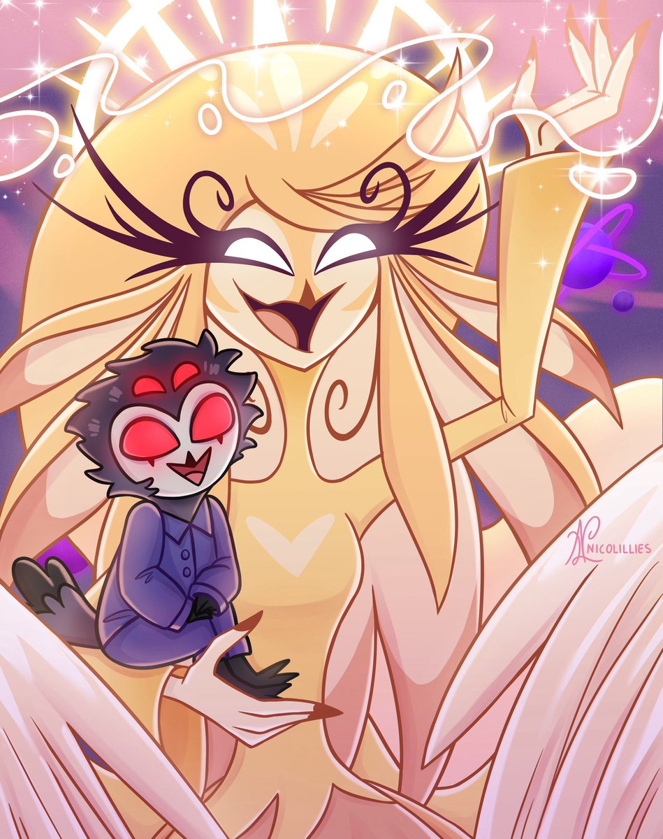 “You can find me in the sky, upon the last day, and you will be okay.” 🌟

Stolas singing Via to sleep with the same song he learned from his mother. I’m so into this silly lovely headcanon 

#Stolas #HelluvaBoss #HazbinHotel