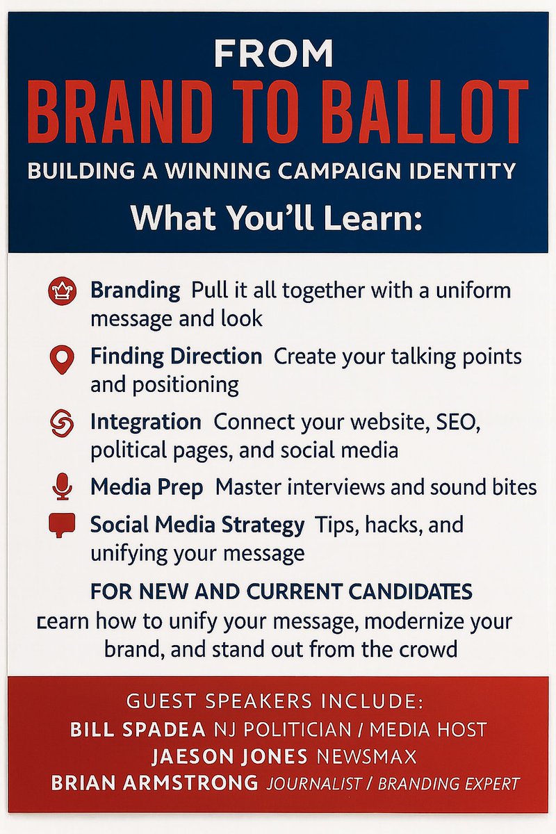 This is a great event for new candidates. Please RSVP below if you are interested or share with anyone you know who is. 
eventbrite.com/e/from-brand-t…