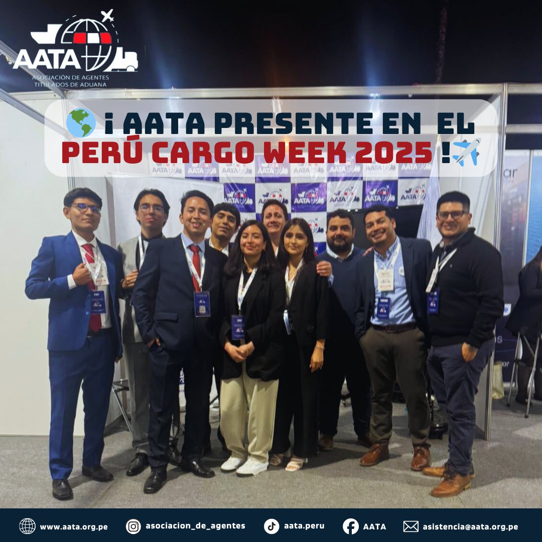 aataperu's tweet photo. 🚀 ¡AATA arrancó su participación en el Perú Cargo Week 2025! 🌎✈️

📍Estaremos presentes en el stand C120 durante todo el Perú Cargo Week 2025, que se desarrolla hasta este sábado, dentro del marco de la ExpoChina. ¡Te esperamos! 🚢💙

#PerúCargoWeek2025 #ExpoChina #AATA https://t.co/gS9jtqBWjA