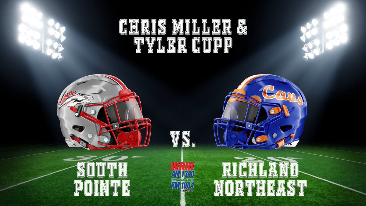 Set-Up &amp; Ready for <a href="/FootballSPHS/">South Pointe Football</a> vs <a href="/RNEcavsfootball/">Richland Northeast Football</a> on <a href="/WRHI/">WRHI Radio FM 100.1 📻📱🖥</a> Join me &amp; <a href="/TCuppRadio/">Tyler Cupp</a> <a href="/southpointeFBSC/">Coach Bobby Collins</a>