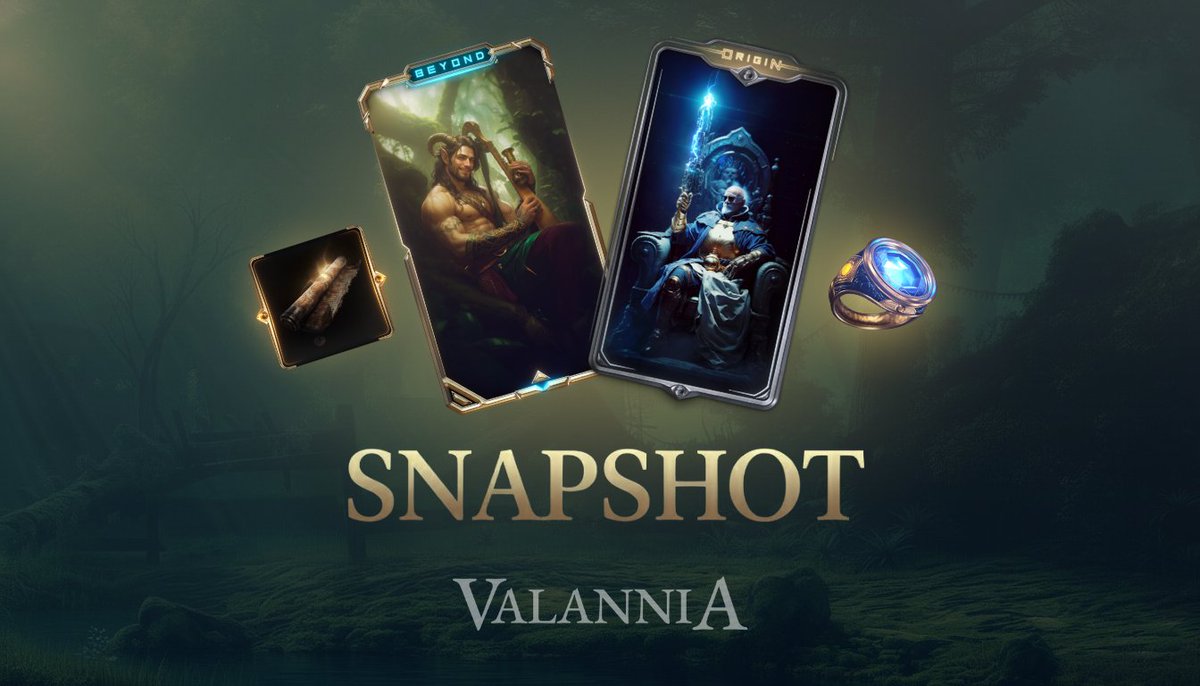 ValanniaGame's tweet image. SNAPSHOT INCOMING 📸
Final call to secure your WL before the RISEN MINT
Details below