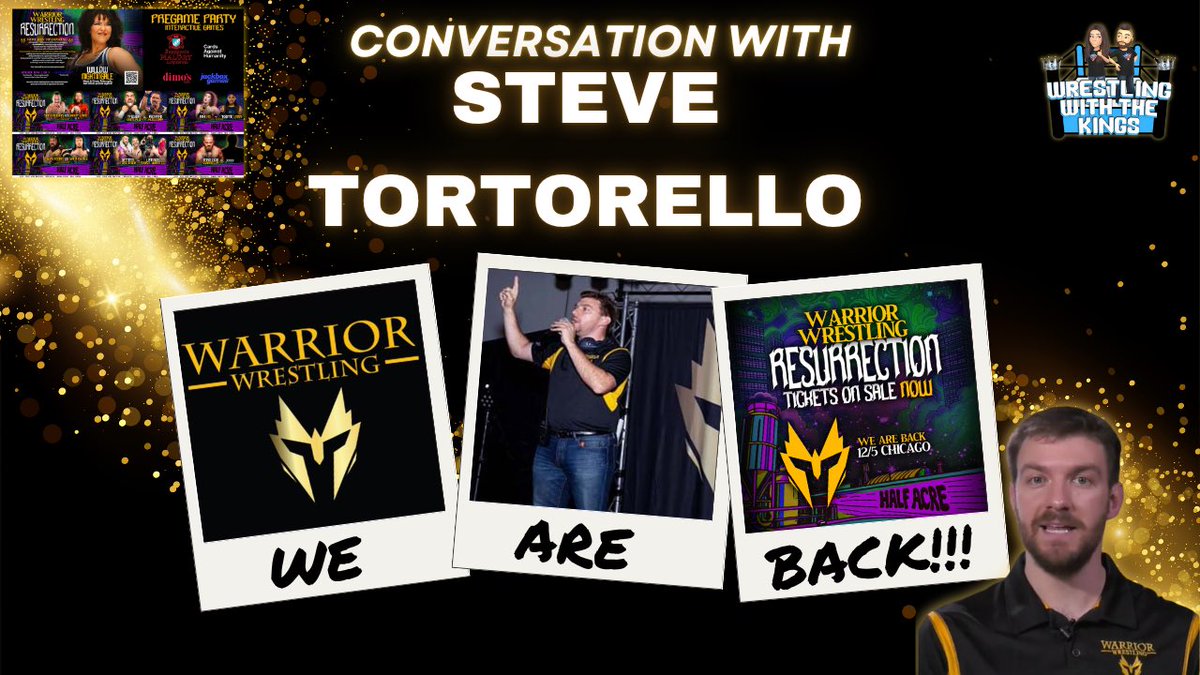 Just had a great conversation with Warrior Wrestling’s Steve Tortorello @ProWresVentures previewing Warrior Wrestling Resurrection and talking about the great history of Warrior Wrestling! It airs LIVE at 7:30 cst on <a href="/CircleOfDebate/">Circle Of Debate</a> 

youtube.com/@circleofdebat…