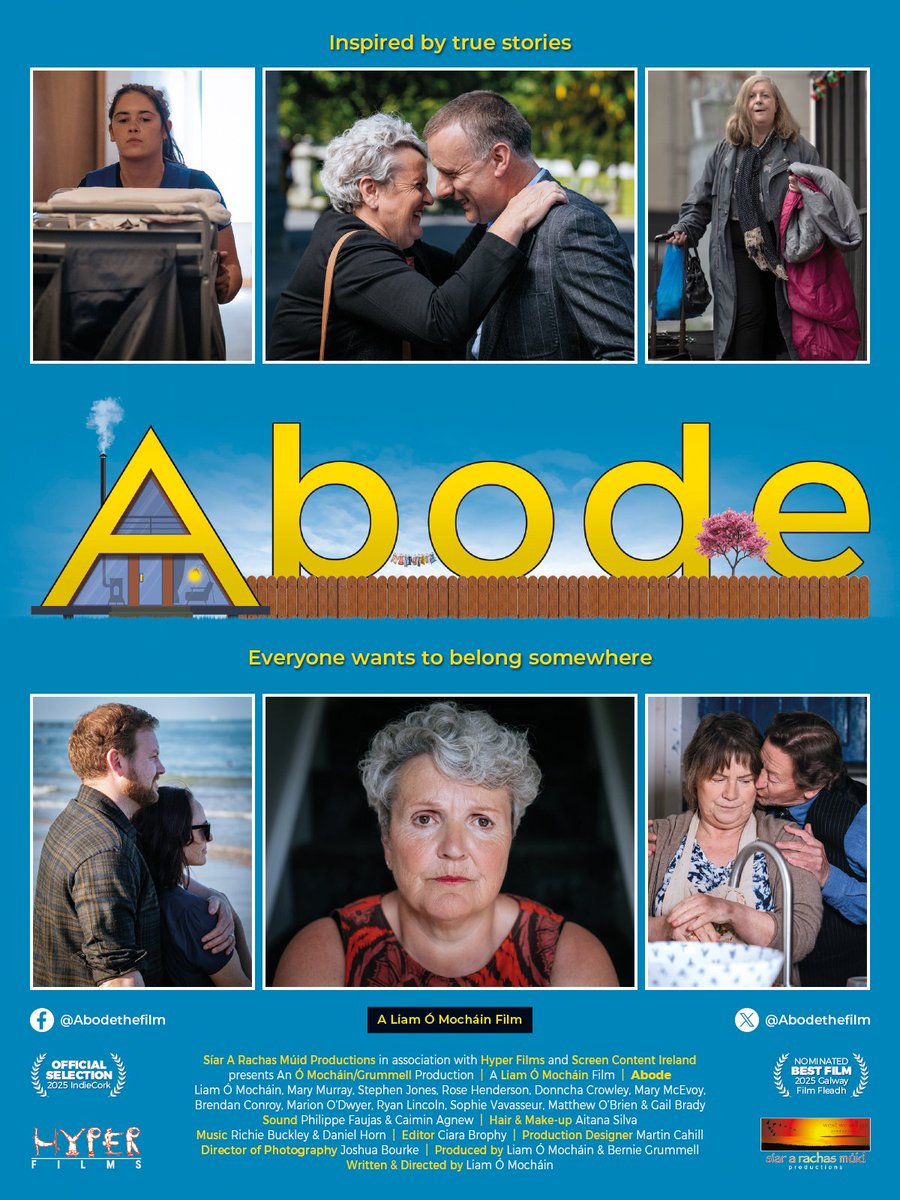 Very happy to reveal the poster for ABODE in Irish Cinema nationwide from November 7th. List of cinemas and Q&amp;A screenings coming tomorrow.