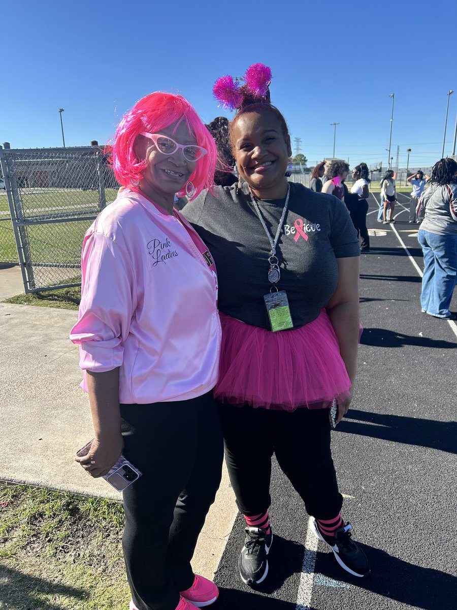 So proud of our Buffs! 💕 Our annual Boo Walk was a huge success — over 150 staff and students participated in support of Breast Cancer Awareness. 🎀 Excellent job, Ms. Clayton, for organizing such a meaningful event! #BreastCancerAwarenessMonth #buffpride🖤💛