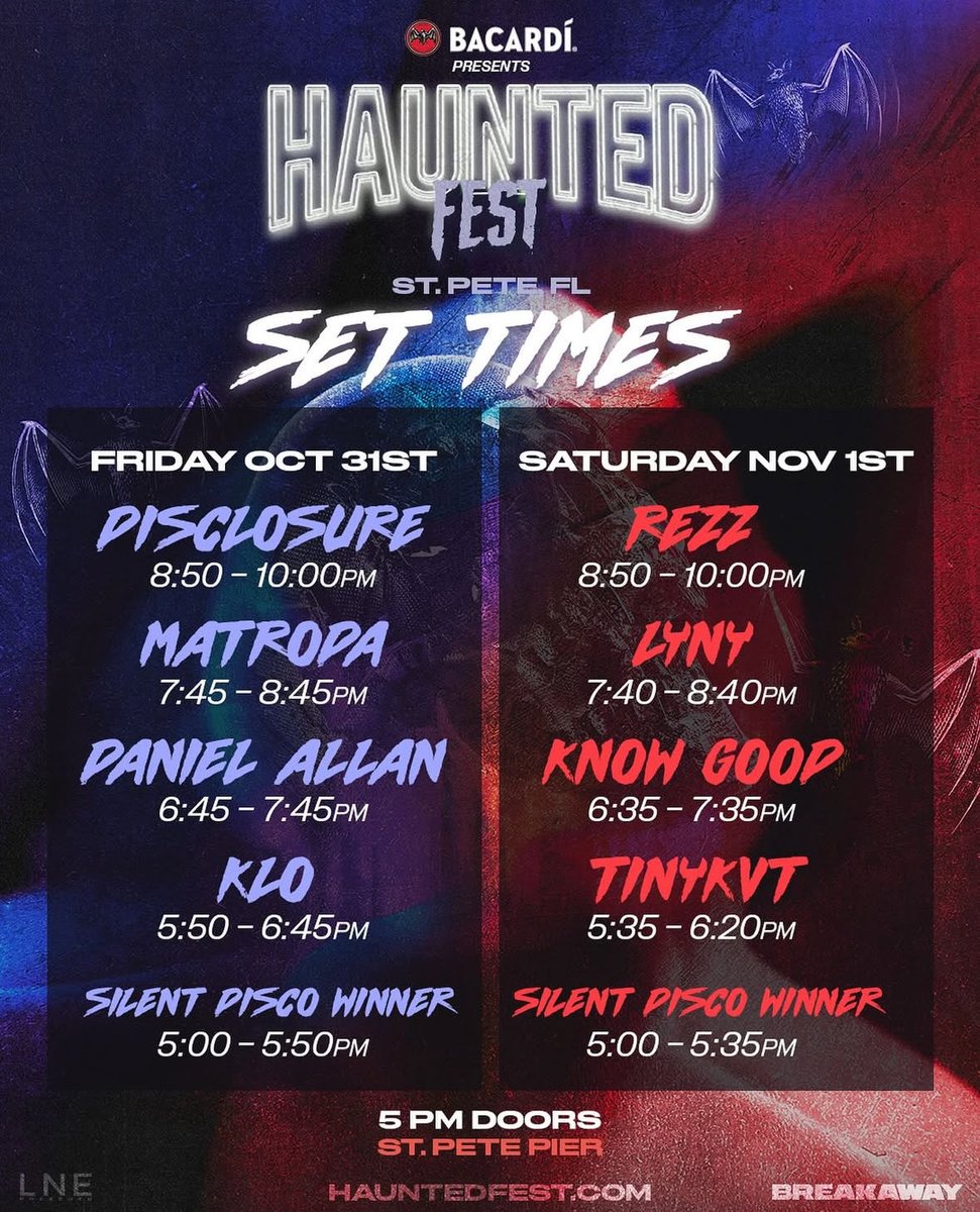 CultofRezz's tweet image. 🎃 Haunted Fest Rezzbians, you are being summoned! 🌀
Meetup with your fellow Cult members @ 7:30pm @ the merch booth on Saturday. We can be witchy together before @OfficialRezz takes us into her Nightmare on Rezz set at 8:50pm 👻 🦇
#HauntedFest #CultOfRezz