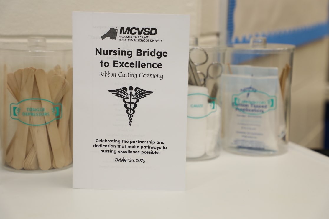 Great to join the Monmouth Vocational School District for the launch of the Nursing Bridge to Excellence program, in partnership w/ <a href="/BrookdaleCCNews/">BrookdaleCC</a>, <a href="/KeanUniversity/">Kean University</a>, &amp; <a href="/monmouthmedctr/">Monmouth Medical Center</a>. This program is an incredible pathway for H.S. students interested in a career in healthcare.