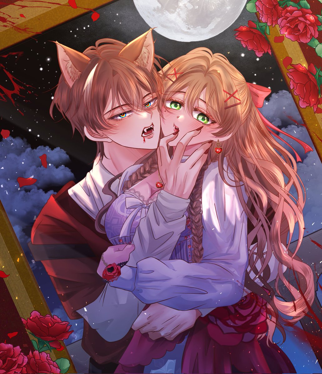 windelunestelle's tweet photo. — #Frostwind 🔥❄️🌼

"𝐏𝐥𝐞𝐚𝐬𝐞 𝐝𝐨𝐧'𝐭 𝐛𝐢𝐭𝐞 𝐦𝐞, 𝐌𝐫. 𝐖𝐨𝐥𝐟!"

 #Haluween2025 #yumelokalgallery https://t.co/3PaR6mcDVu