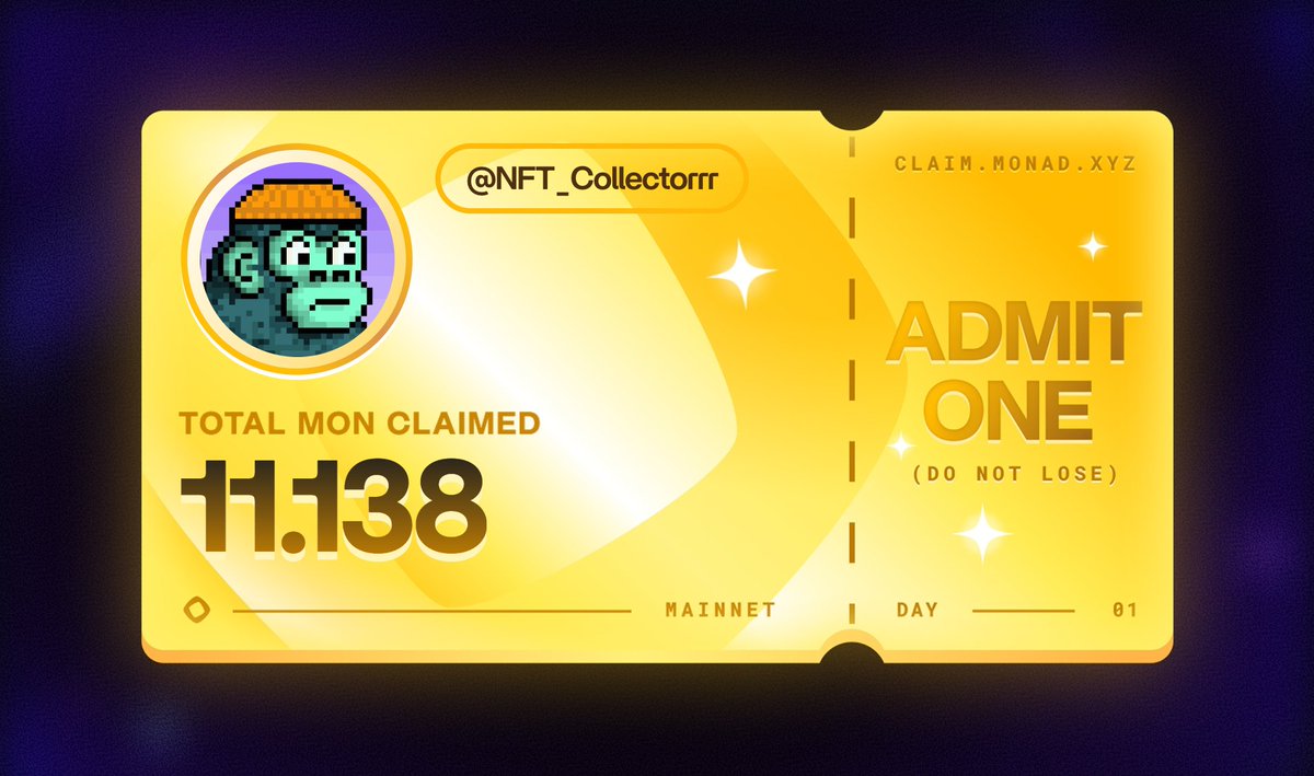 ready for day 1 🫡 monad mainnet