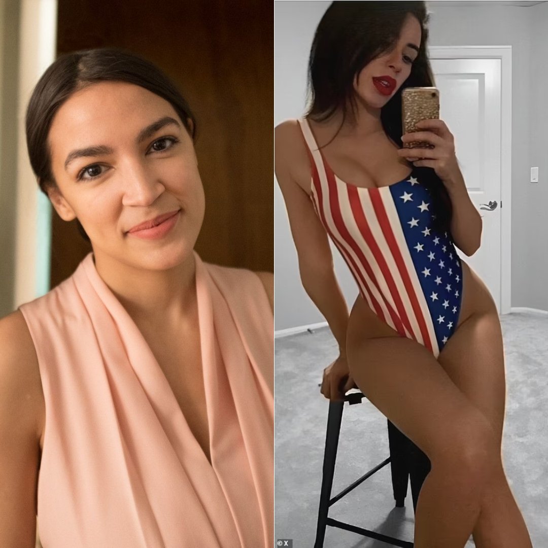 4thOfJuly365's tweet image. Who is more attractive? 

a) AOC
b) Anna Paulina Luna 

Be honest.