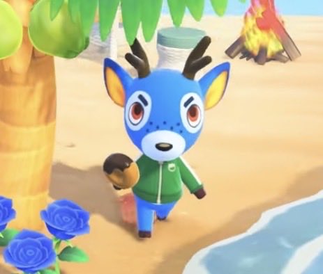 eeveechuster's tweet image. BAM ANIMAL CROSSING MY FUCKING GOAT